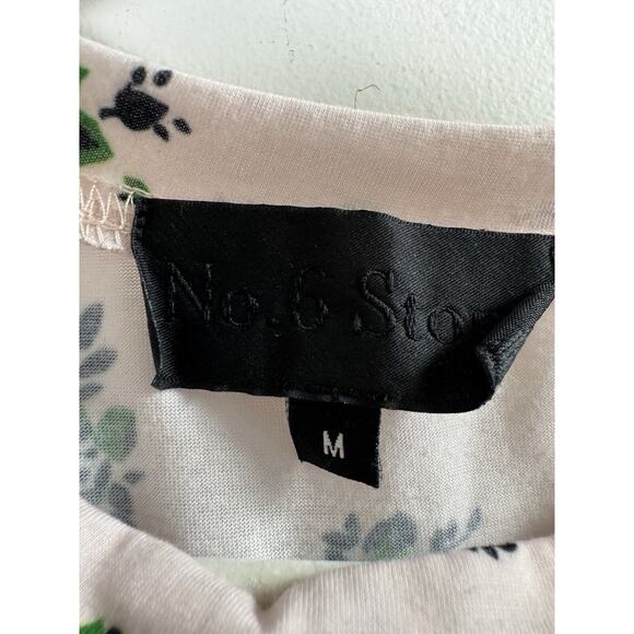 No.6 Store Baby Pink Floral T-Shirt Fun Preppy Unique Luxury Designer Basics M - Picture 2 of 5